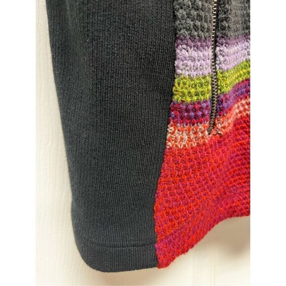 Ruff Hewn Black Rainbow Mixed Media Sweater Vest sz 3X NWT - Picture 4 of 8